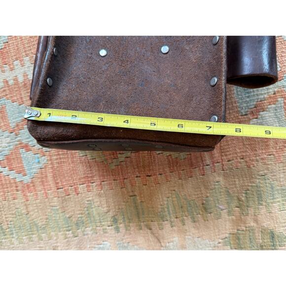 Vintage GE Leather Utility Tool Belt Made in Mexico CC-526-GE Weyerhaeuser Belt - Picture 12 of 14